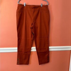 Croft & Barrow Terracotta Ankle Pants